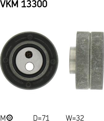 SKF VKM 13300 - Poulie-tendeur, courroie de distribution droxauto.com