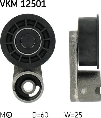SKF VKM 12501 - Poulie-tendeur, courroie de distribution droxauto.com