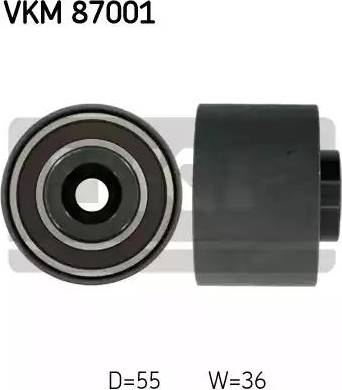 SKF VKM 87001 - Poulie renvoi / transmission, courroie de distribution droxauto.com