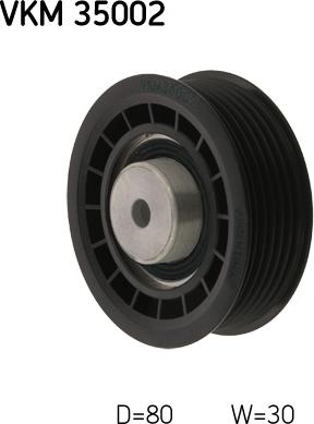 SKF VKM 35002 - Poulie renvoi / transmission, courroie trapézoïdale à nervures droxauto.com