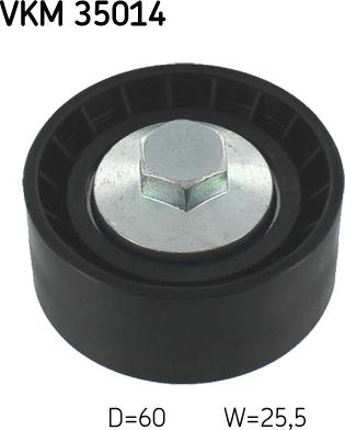 SKF VKM 35014 - Poulie renvoi / transmission, courroie trapézoïdale à nervures droxauto.com