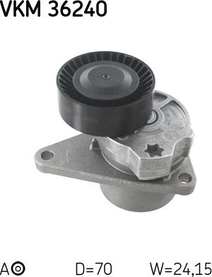 SKF VKM 36240 - Poulie renvoi / transmission, courroie trapézoïdale à nervures droxauto.com