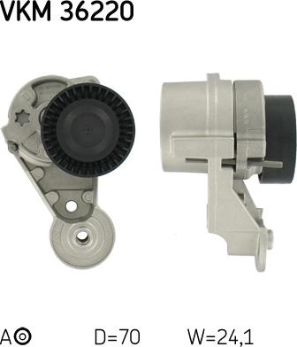 SKF VKM 36220 - Poulie renvoi / transmission, courroie trapézoïdale à nervures droxauto.com