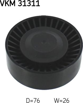 SKF VKM 31311 - Poulie renvoi / transmission, courroie trapézoïdale à nervures droxauto.com