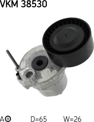 SKF VKM 38530 - Poulie renvoi / transmission, courroie trapézoïdale à nervures droxauto.com