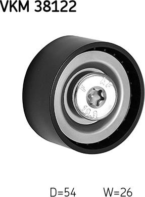 SKF VKM 38122 - Poulie renvoi / transmission, courroie trapézoïdale à nervures droxauto.com