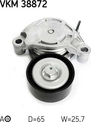 SKF VKM 38872 - Poulie renvoi / transmission, courroie trapézoïdale à nervures droxauto.com