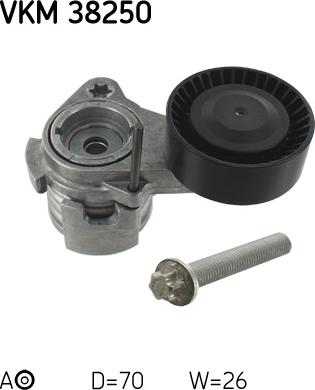 SKF VKM 38250 - Poulie renvoi / transmission, courroie trapézoïdale à nervures droxauto.com