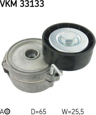 SKF VKM 33133 - Poulie renvoi / transmission, courroie trapézoïdale à nervures droxauto.com
