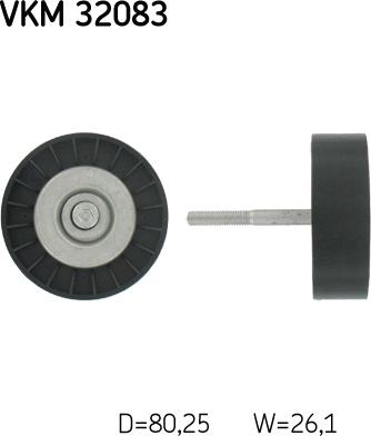 SKF VKM 32083 - Poulie renvoi / transmission, courroie trapézoïdale à nervures droxauto.com