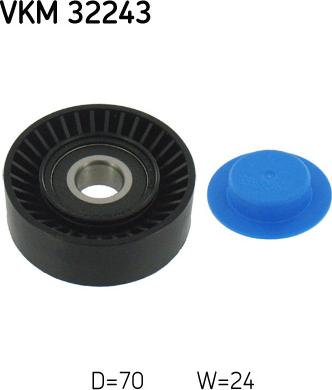 SKF VKM 32243 - Poulie renvoi / transmission, courroie trapézoïdale à nervures droxauto.com