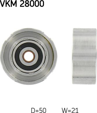 SKF VKM 28000 - Poulie renvoi / transmission, courroie de distribution droxauto.com