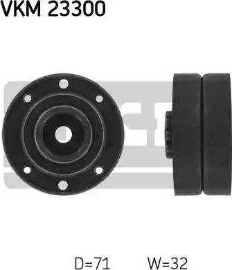 SKF VKM 23300 - Poulie renvoi / transmission, courroie de distribution droxauto.com