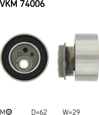 SKF VKM 74006 - Poulie-tendeur, courroie de distribution droxauto.com