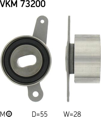 SKF VKM 73200 - Poulie-tendeur, courroie de distribution droxauto.com