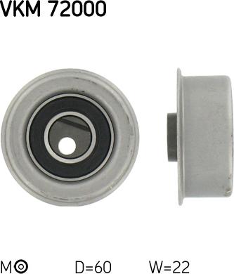 SKF VKM 72000 - Poulie-tendeur, courroie de distribution droxauto.com