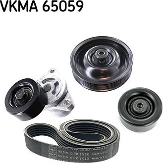 SKF VKMA 65059 - Jeu de courroies trapézoïdales à nervures droxauto.com