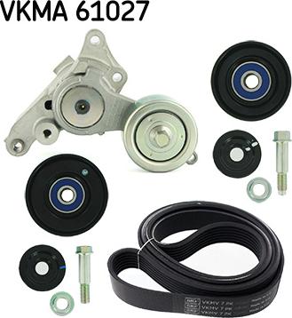 SKF VKMA 61027 - Jeu de courroies trapézoïdales à nervures droxauto.com