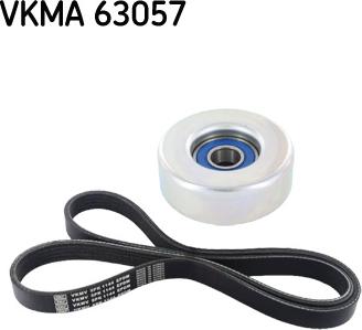 SKF VKMA 63057 - Jeu de courroies trapézoïdales à nervures droxauto.com