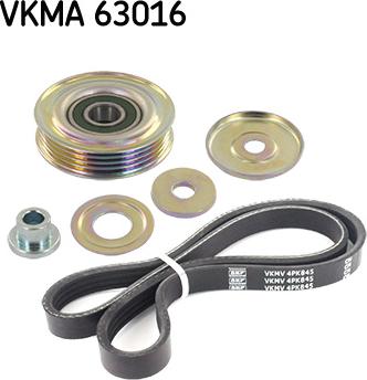 SKF VKMA 63016 - Jeu de courroies trapézoïdales à nervures droxauto.com