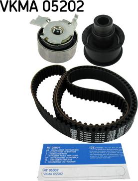 SKF VKMA 05202 - Kit de distribution droxauto.com