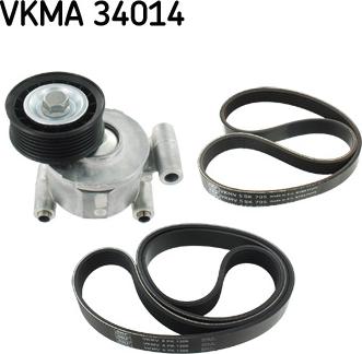 SKF VKMA 34014 - Jeu de courroies trapézoïdales à nervures droxauto.com