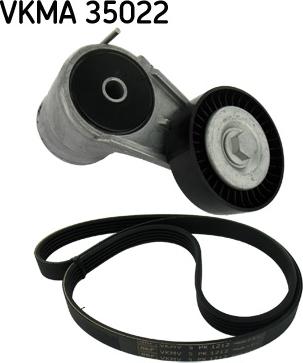 SKF VKMA 35022 - Jeu de courroies trapézoïdales à nervures droxauto.com