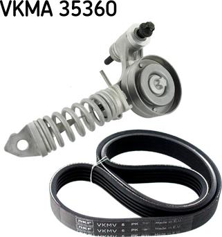 SKF VKMA 35360 - Jeu de courroies trapézoïdales à nervures droxauto.com