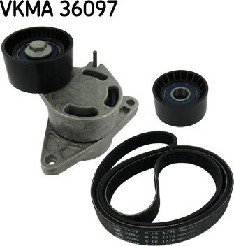 SKF VKMA 36097 - Jeu de courroies trapézoïdales à nervures droxauto.com