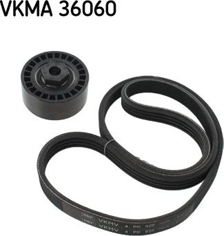 SKF VKMA 36060 - Jeu de courroies trapézoïdales à nervures droxauto.com