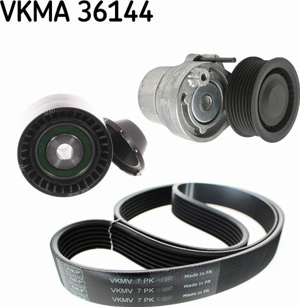 SKF VKMA 36144 - Jeu de courroies trapézoïdales à nervures droxauto.com