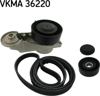 SKF VKMA 36220 - Jeu de courroies trapézoïdales à nervures droxauto.com