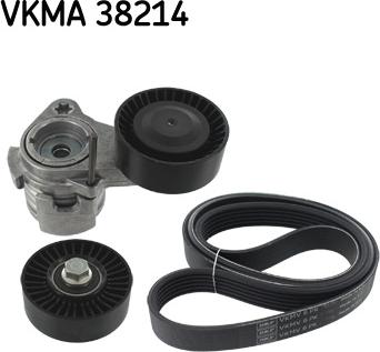 SKF VKMA 38214 - Jeu de courroies trapézoïdales à nervures droxauto.com