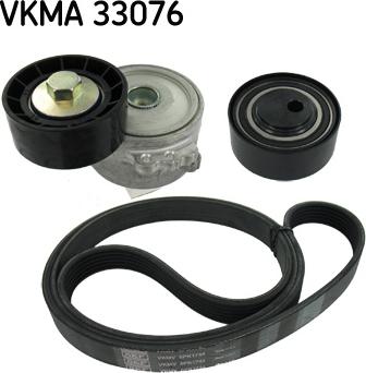 SKF VKMA 33076 - Jeu de courroies trapézoïdales à nervures droxauto.com