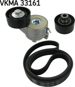SKF VKMA 33161 - Jeu de courroies trapézoïdales à nervures droxauto.com