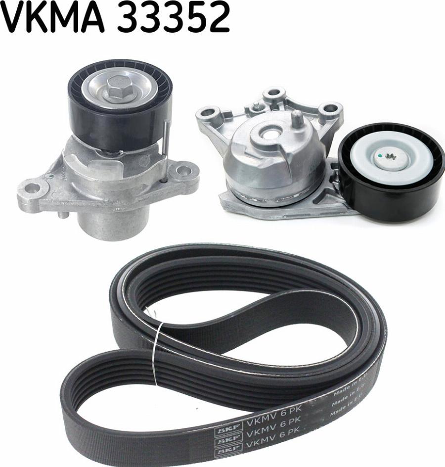 SKF VKMA 33352 - Jeu de courroies trapézoïdales à nervures droxauto.com