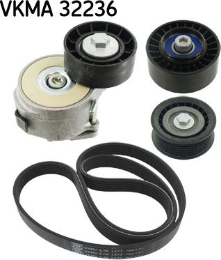 SKF VKMA 32236 - Jeu de courroies trapézoïdales à nervures droxauto.com