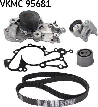 SKF VKMC 95681 - Pompe à eau + kit de courroie de distribution droxauto.com