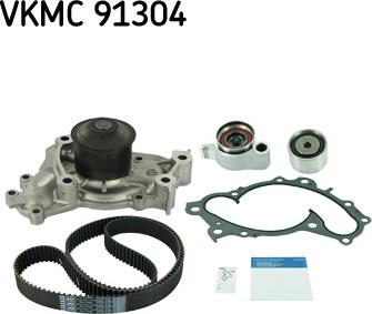 SKF VKMC 91304 - Pompe à eau + kit de courroie de distribution droxauto.com