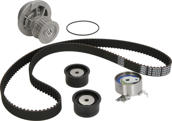 SKF VKMC 05222 - Pompe à eau + kit de courroie de distribution droxauto.com