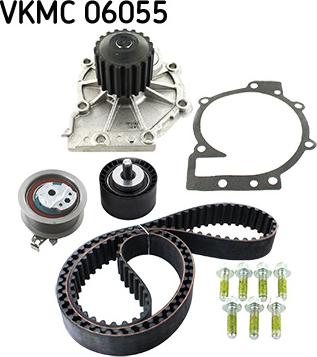 SKF VKMC 06055 - Pompe à eau + kit de courroie de distribution droxauto.com