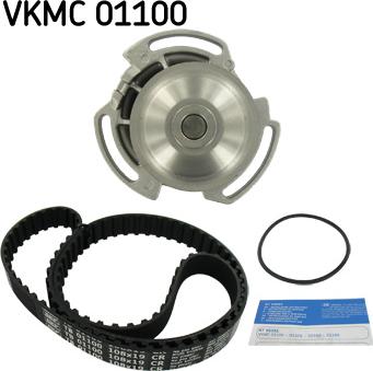 SKF VKMC 01100 - Pompe à eau + kit de courroie de distribution droxauto.com