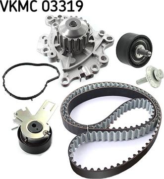 SKF VKMC 03319 - Pompe à eau + kit de courroie de distribution droxauto.com