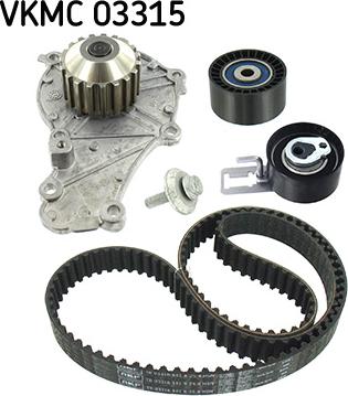 SKF VKMC 03315 - Pompe à eau + kit de courroie de distribution droxauto.com