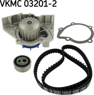 SKF VKMC 03201-2 - Pompe à eau + kit de courroie de distribution droxauto.com