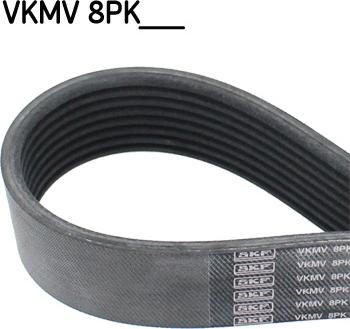SKF VKMV 8PK1478 - Courroie trapézoïdale à nervures droxauto.com