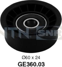 SNR GE360.03 - Poulie renvoi / transmission, courroie de distribution droxauto.com