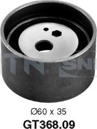 SNR GT368.09 - Poulie-tendeur, courroie de distribution droxauto.com