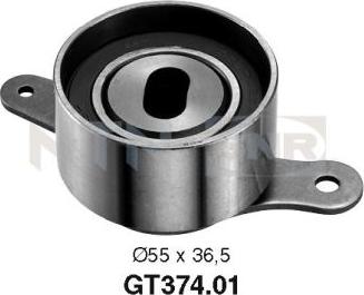 SNR GT374.01 - Poulie-tendeur, courroie de distribution droxauto.com
