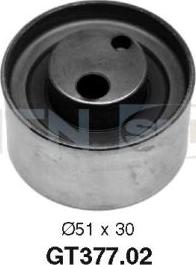SNR GT377.02 - Poulie-tendeur, courroie de distribution droxauto.com